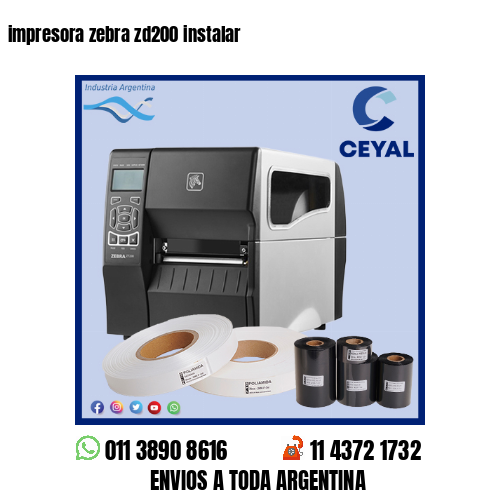 impresora zebra zd200 instalar