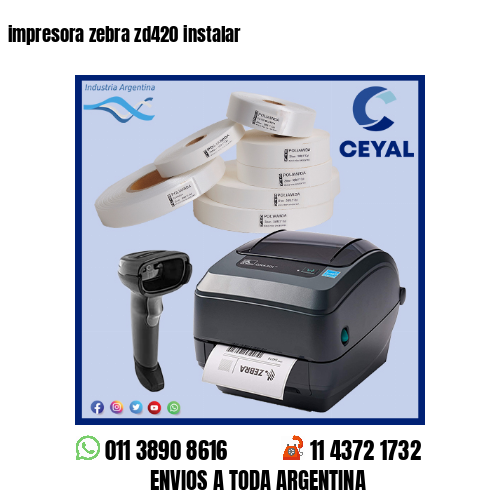 impresora zebra zd420 instalar