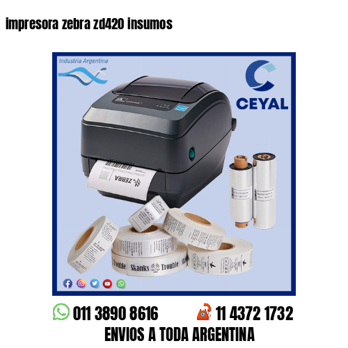 impresora zebra zd420 insumos
