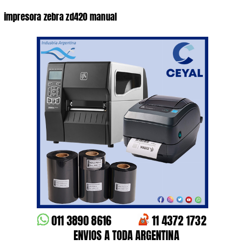 impresora zebra zd420 manual