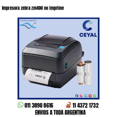 impresora zebra zm400 no imprime
