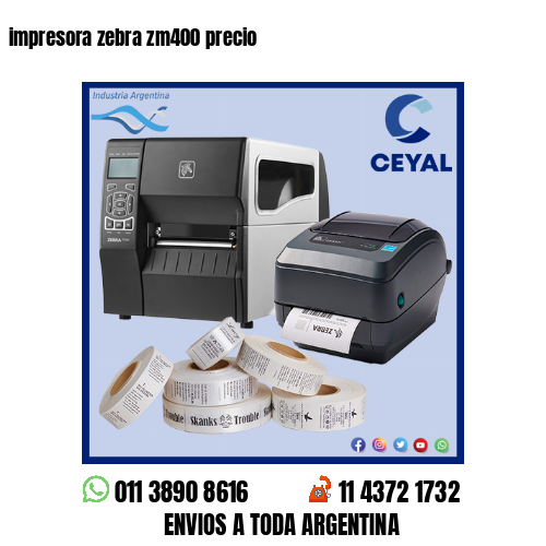 impresora zebra zm400 precio