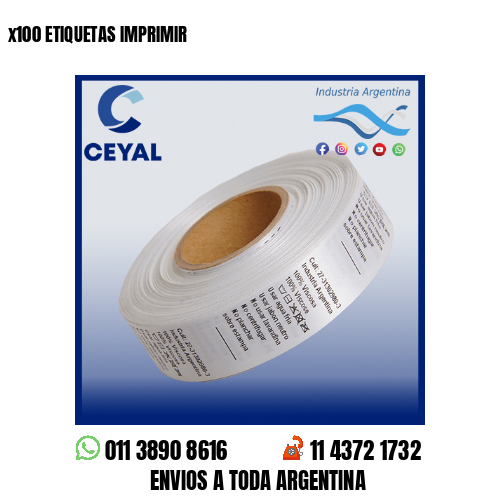 x100 ETIQUETAS IMPRIMIR
