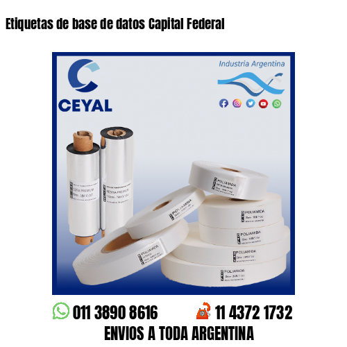 Etiquetas de base de datos Capital Federal