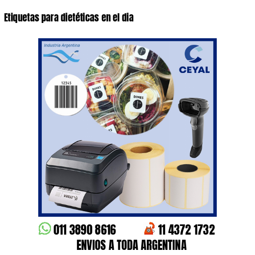 Etiquetas para dietéticas en el dia