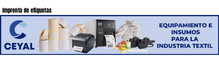 Imprenta de etiquetas