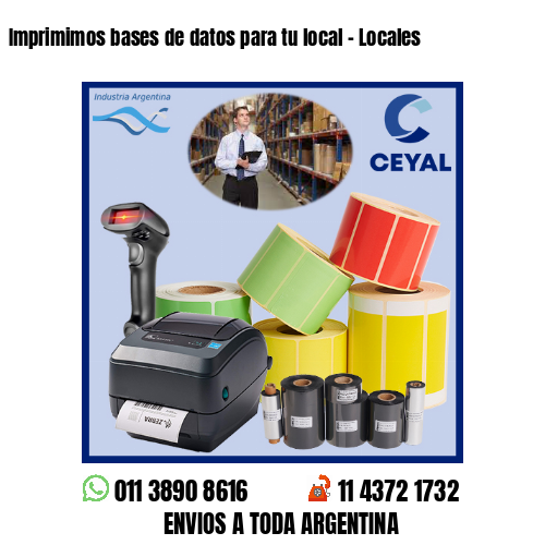 Imprimimos bases de datos para tu local – Locales