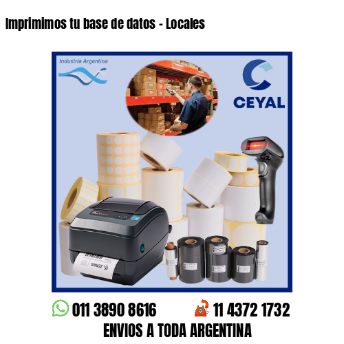 Imprimimos tu base de datos – Locales