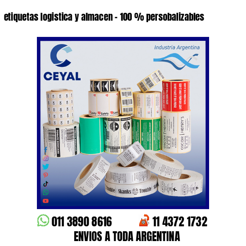 etiquetas logistica y almacen – 100 % persobalizables