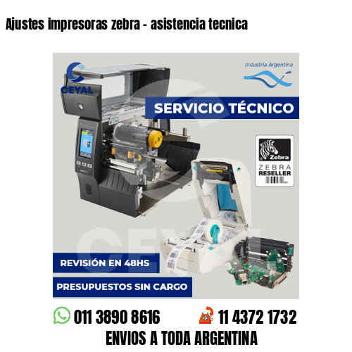 Ajustes impresoras zebra – asistencia tecnica