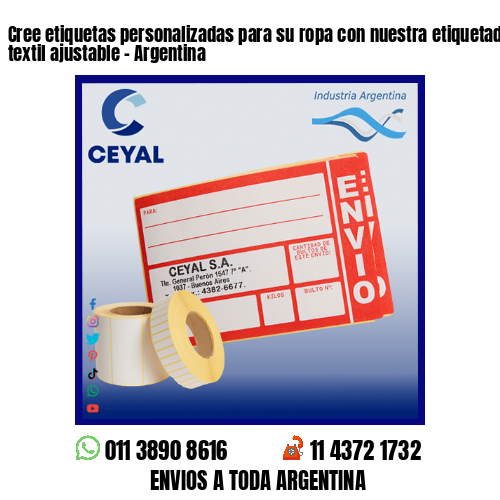 Cree etiquetas personalizadas para su ropa con nuestra etiquetadora manual textil ajustable – Argentina