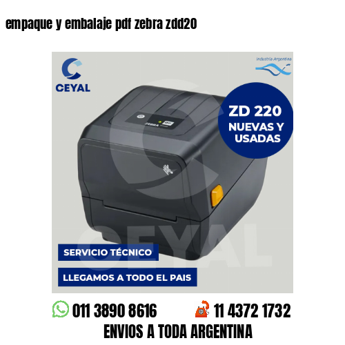 empaque y embalaje pdf zebra zdd20