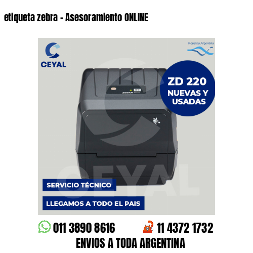 etiqueta zebra – Asesoramiento ONLINE
