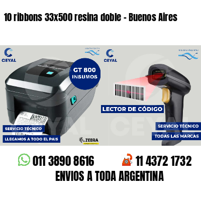 10 ribbons 33x500 resina doble - Buenos Aires
