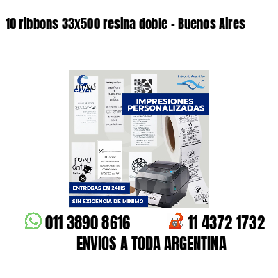 10 ribbons 33x500 resina doble - Buenos Aires