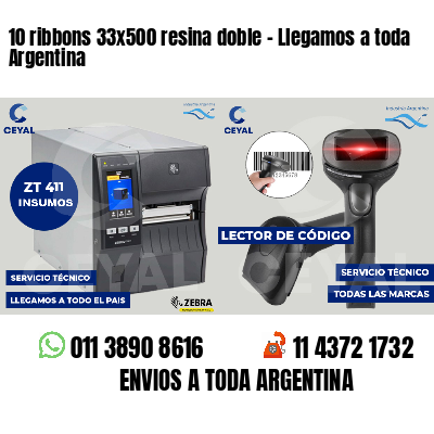 10 ribbons 33x500 resina doble - Llegamos a toda Argentina