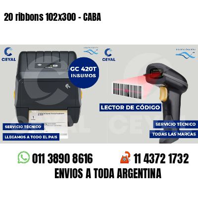 20 ribbons 102x300 - CABA