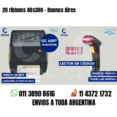 20 ribbons 40x300 - Buenos Aires