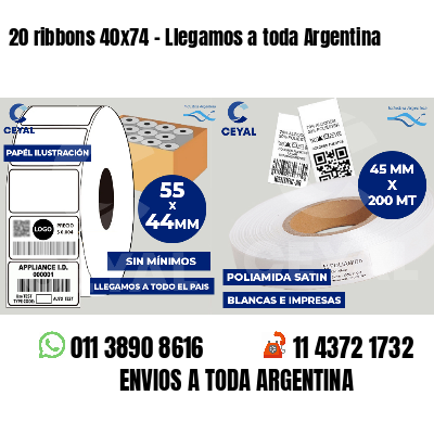 20 ribbons 40x74 - Llegamos a toda Argentina