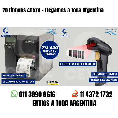 20 ribbons 40x74 - Llegamos a toda Argentina