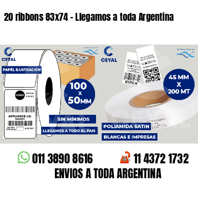 20 ribbons 83x74 - Llegamos a toda Argentina