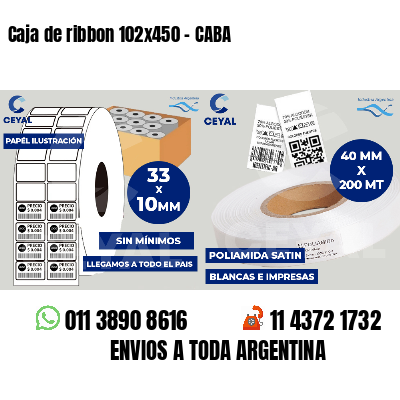 Caja de ribbon 102x450 - CABA