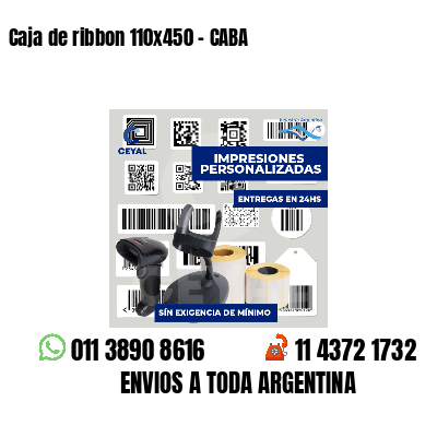 Caja de ribbon 110x450 - CABA