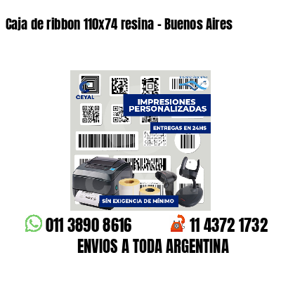 Caja de ribbon 110x74 resina - Buenos Aires