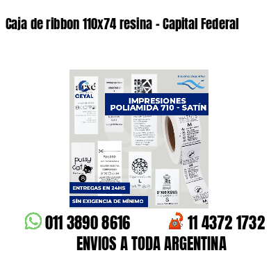 Caja de ribbon 110x74 resina - Capital Federal