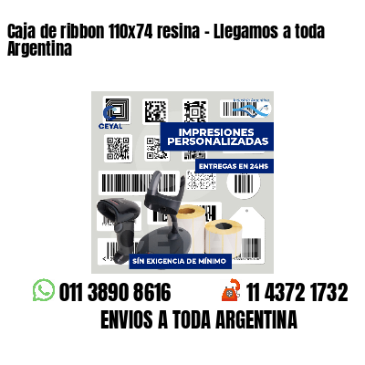 Caja de ribbon 110x74 resina - Llegamos a toda Argentina