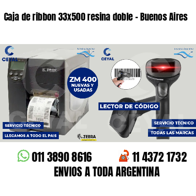 Caja de ribbon 33x500 resina doble - Buenos Aires