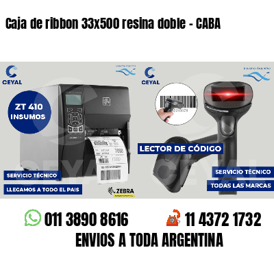 Caja de ribbon 33x500 resina doble - CABA