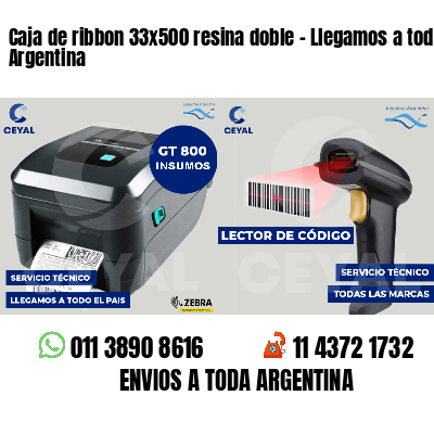 Caja de ribbon 33x500 resina doble - Llegamos a toda Argentina