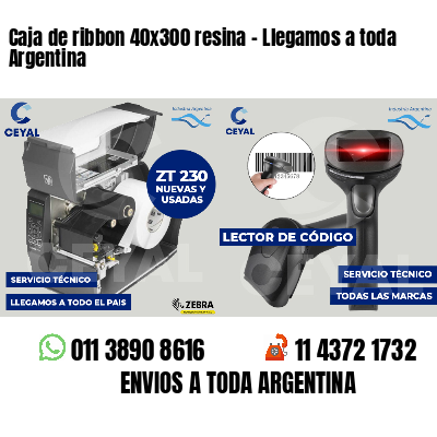 Caja de ribbon 40x300 resina - Llegamos a toda Argentina