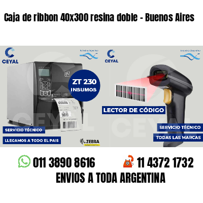 Caja de ribbon 40x300 resina doble - Buenos Aires