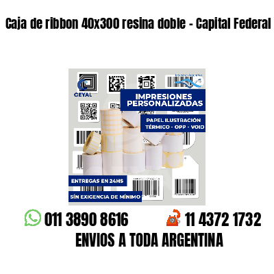 Caja de ribbon 40x300 resina doble - Capital Federal