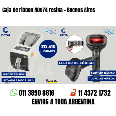 Caja de ribbon 40x74 resina - Buenos Aires