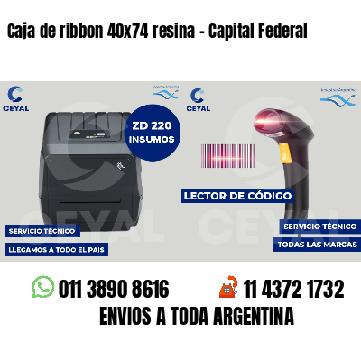 Caja de ribbon 40x74 resina - Capital Federal