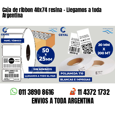 Caja de ribbon 40x74 resina - Llegamos a toda Argentina