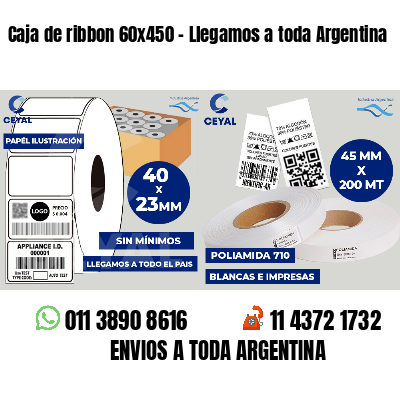 Caja de ribbon 60x450 - Llegamos a toda Argentina
