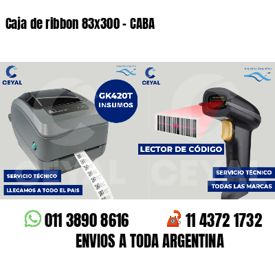 Caja de ribbon 83x300 - CABA