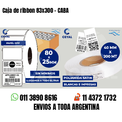 Caja de ribbon 83x300 - CABA