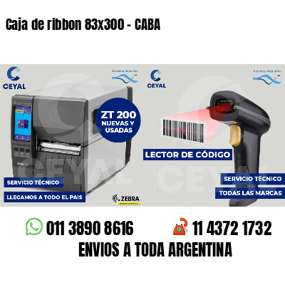 Caja de ribbon 83x300 - CABA