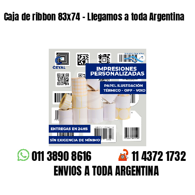 Caja de ribbon 83x74 - Llegamos a toda Argentina