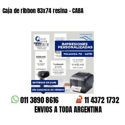 Caja de ribbon 83x74 resina - CABA