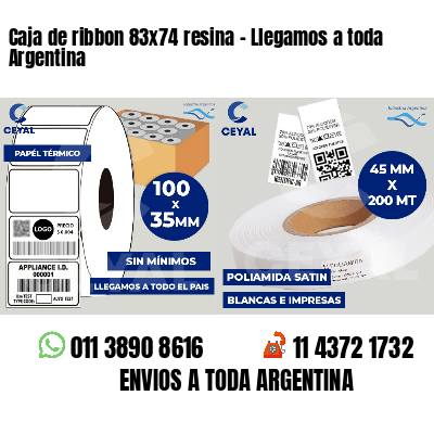Caja de ribbon 83x74 resina - Llegamos a toda Argentina