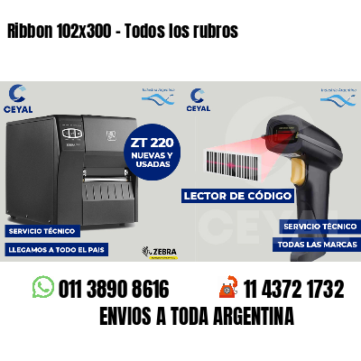 Ribbon 102x300 - Todos los rubros