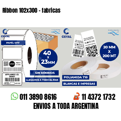 Ribbon 102x300 - fabricas