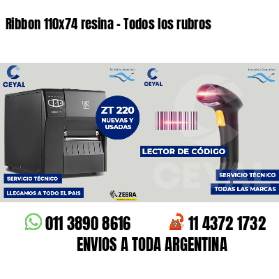 Ribbon 110x74 resina - Todos los rubros
