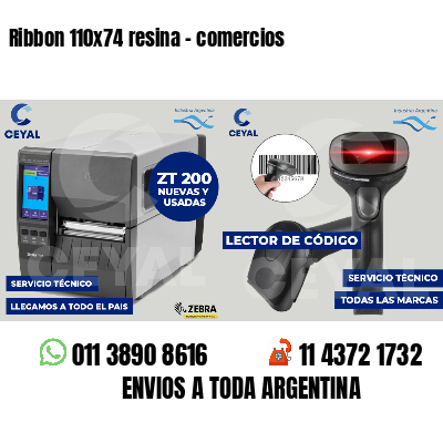 Ribbon 110x74 resina - comercios